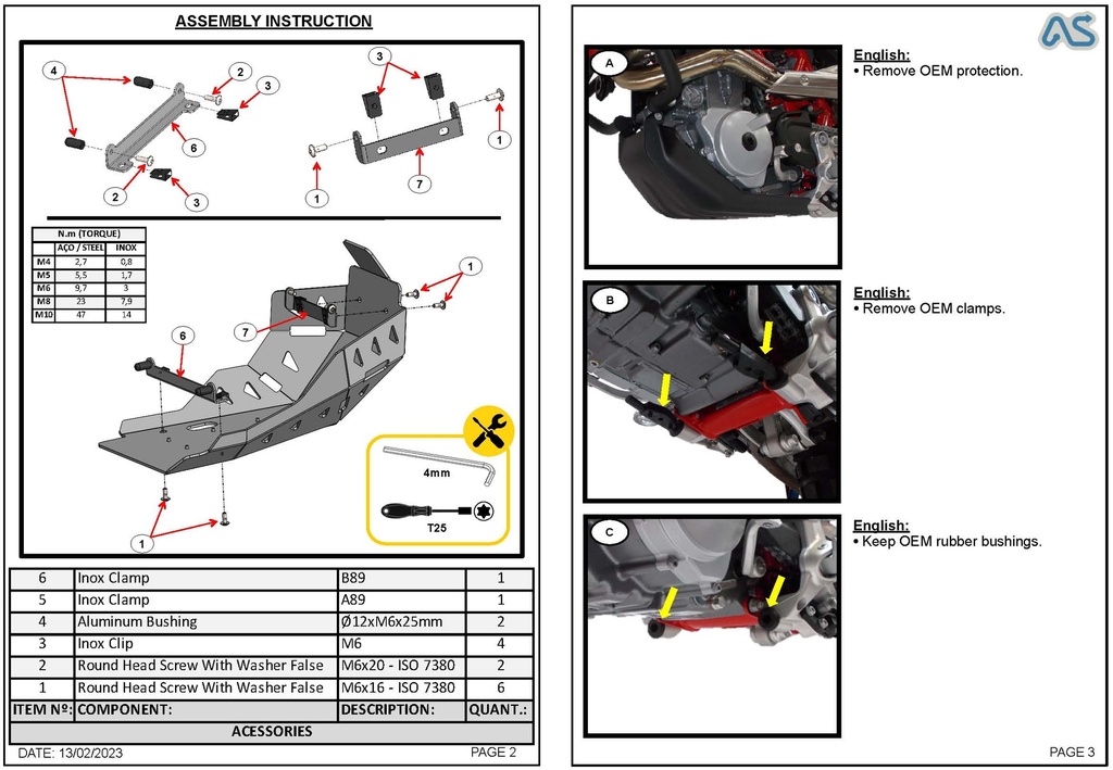 Adventure Spec KTM 690 GasGas 700 Husqvarna 701 Bashplate