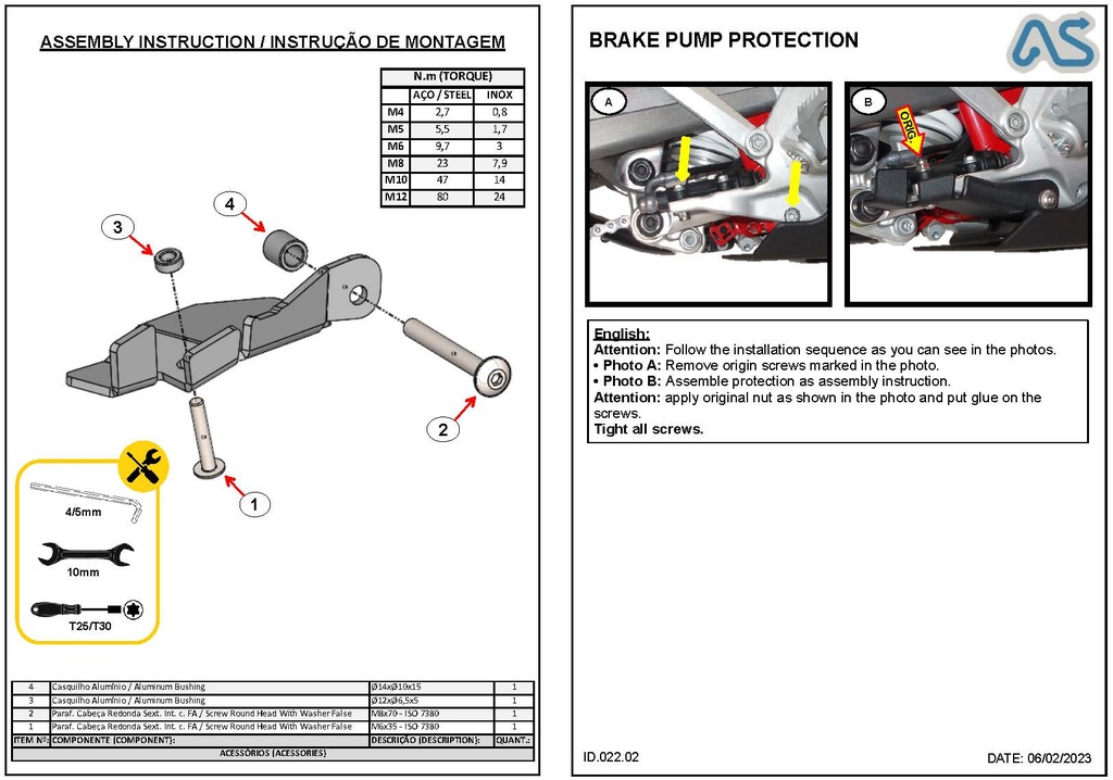 Adventure Spec KTM 690 GasGas 700 Husqvarna 701 Brake Master Cylinder Guard