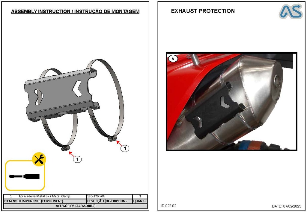 Adventure Spec Exhaust Heat Shield